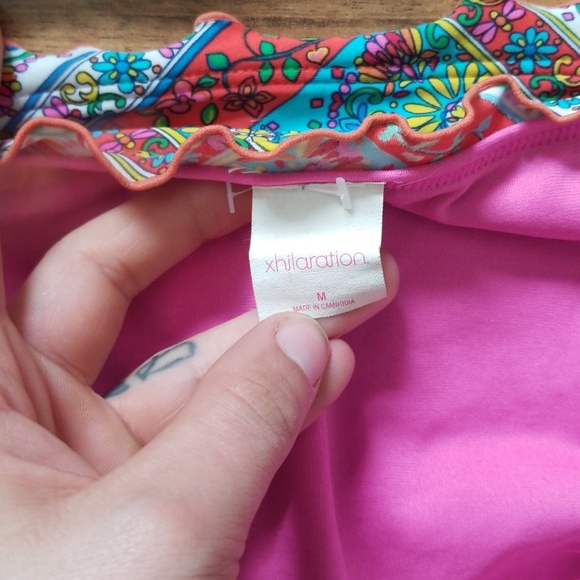 Xhilaration Rainbow Paisley Patchwork Bikini - Picture 7 of 8